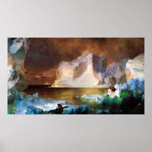 Affiches Iceberg par l'église Frederic Edwin