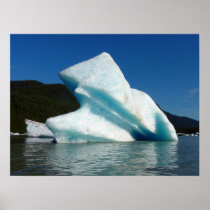 Affiches Iceberg sur le lac Mendenhall en Alaska