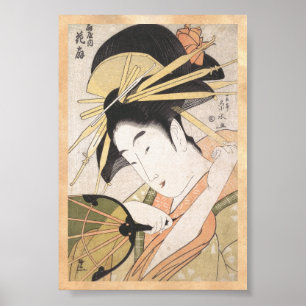 Affiches Ichirakutei Eisui a Beauté japonaise dame oriental