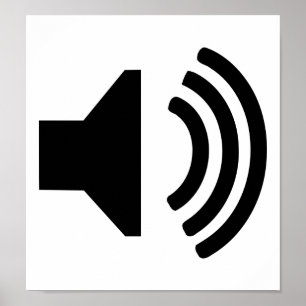 Affiches Icône de haut-parleur
