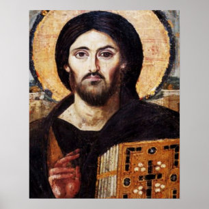 Affiches Icône du Pantocrate de Jésus