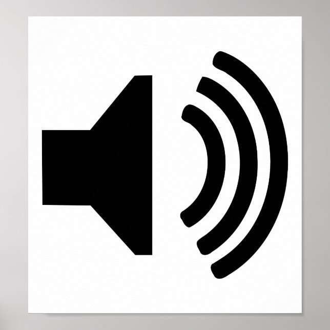 Affiches Icône Haut-parleur (Devant)