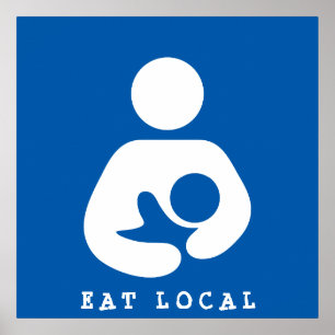 Affiches Icône Manger local / Allaitement / Infirmière