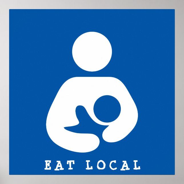 Affiches Icône Manger local / Allaitement / Infirmière (Devant)