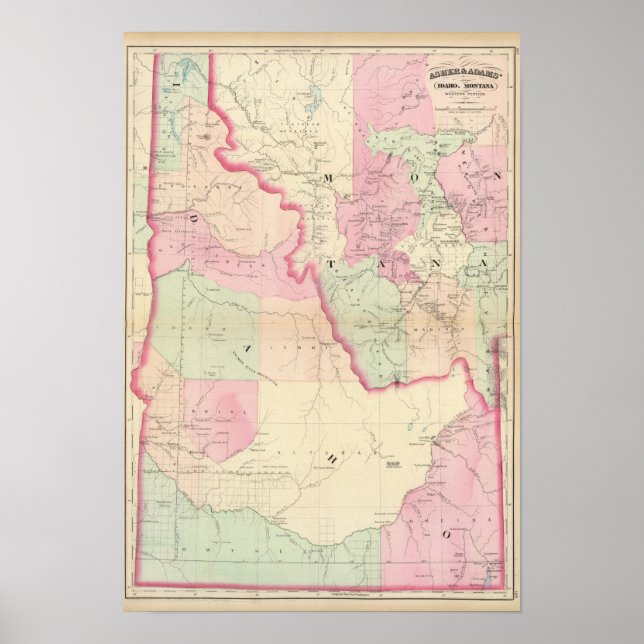 Affiches Idaho, Montana ouest (Devant)
