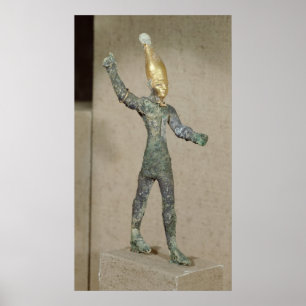 Affiches Idole du Baal d'un dieu, d'Ugarit, la Syrie