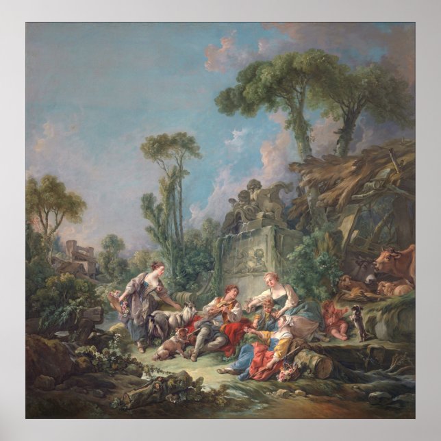 Affiches Idyll de Berger - François Boucher (Devant)