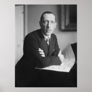 Affiches Igor Stravinsky Portrait