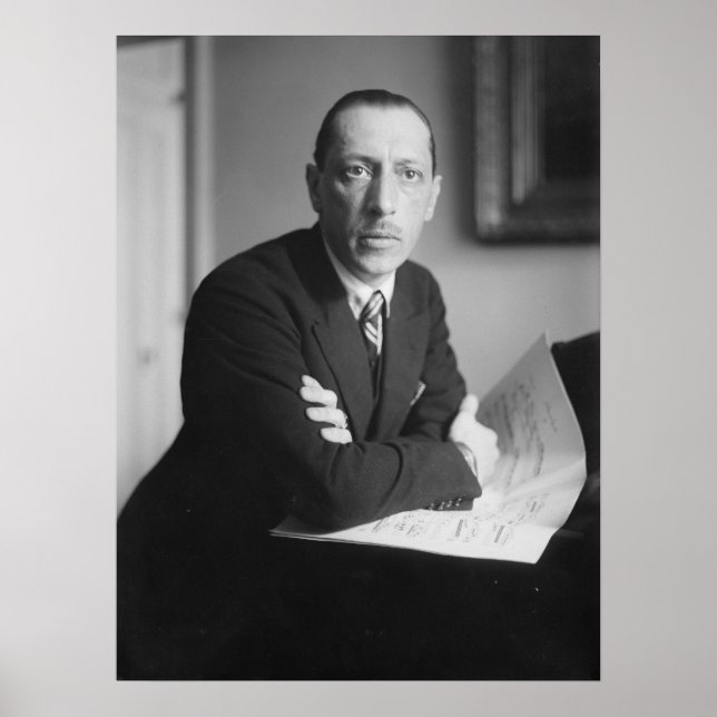 Affiches Igor Stravinsky Portrait (Devant)