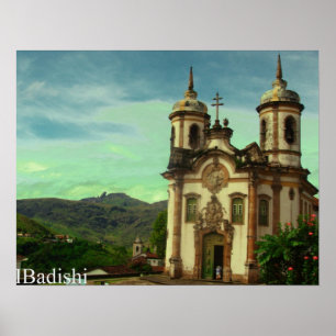 Affiches Igreja São Francisco de Assis, Ouro Preto, Brazil
