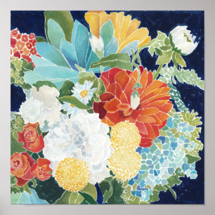 Affiches III floral de minuit