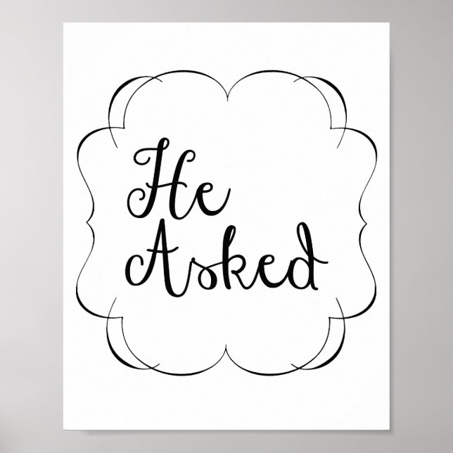 Affiches Il A Demandé... (Devant)