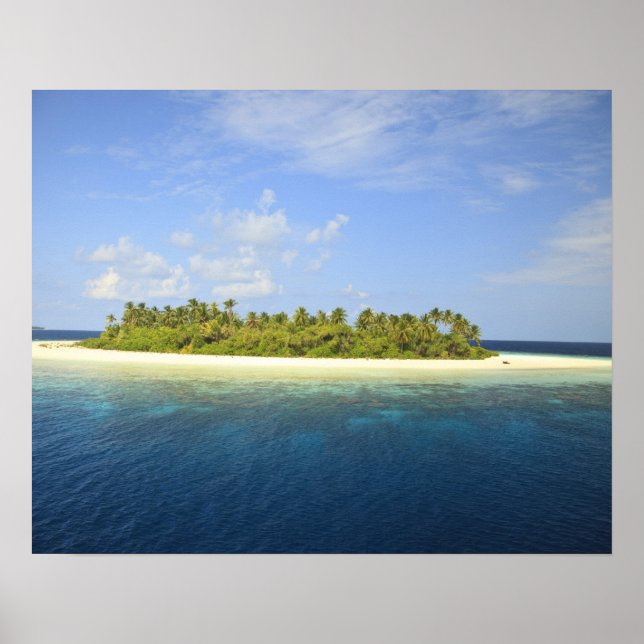 Affiches Île de Baughagello, Atoll de Huvadhoo Sud, 3 (Devant)