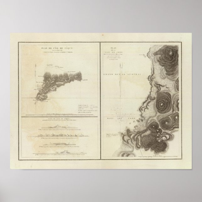 Affiches Île de Pâques Chili (Devant)