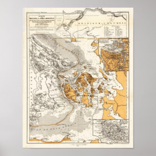 Affiches Île Petermann 1873 de Straiit Vancouver de Haro