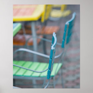 Affiches Îles ABC, ARUBA, Palm Beach: Café Coloré 2