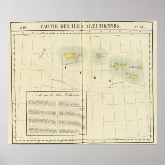 Affiches Îles Aléoutiennes, Asie 38 (Devant)