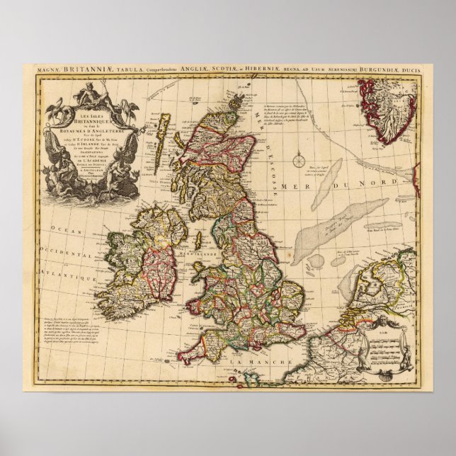 Affiches Îles britanniques, Angleterre, Irlande (Devant)