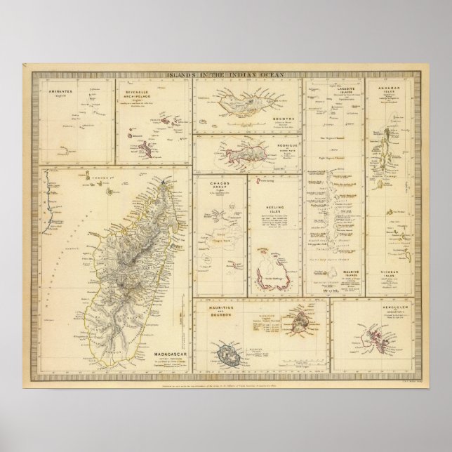 Affiches Îles de l'Océan Indien (Devant)
