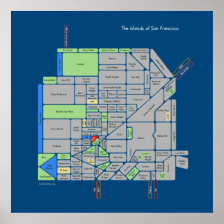 Affiches Îles de San Francisco (grande)