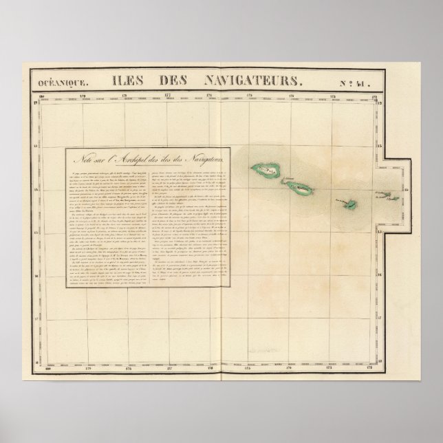 Affiches Îles Samoans Océanie no 41 (Devant)