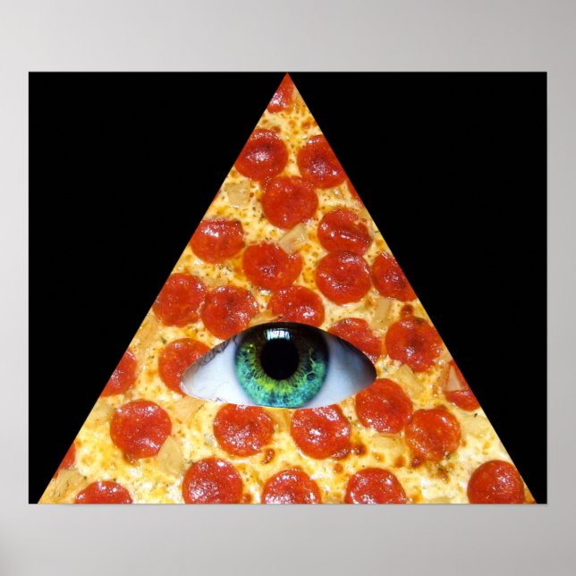 Affiches Illuminati Pizza (Devant)