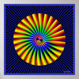 Affiches Illusion optique à turbine Extraordinaire