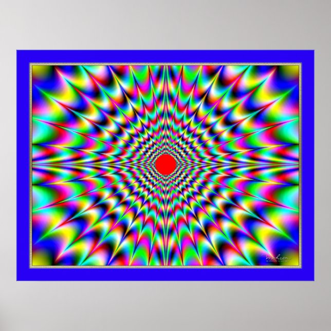 Affiches Illusion optique de soleil sans fin (Devant)