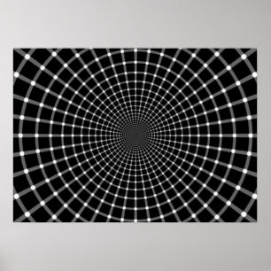 Affiches Illusion optique radial