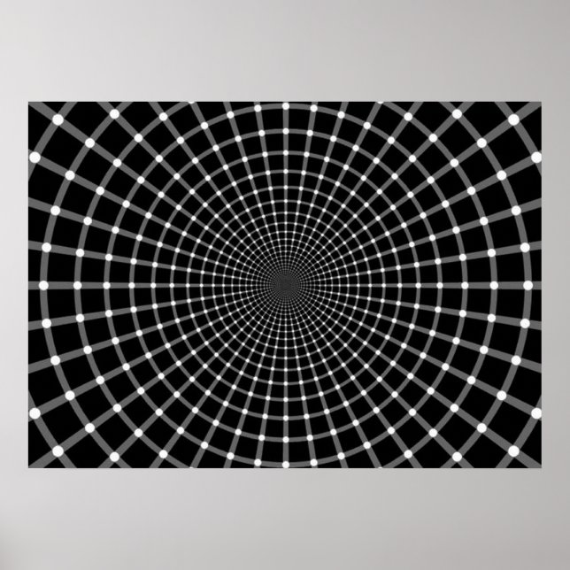 Affiches Illusion optique radial (Devant)