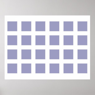 Affiches Illusion Optique Vanisant Points Bleu Clair Blanc