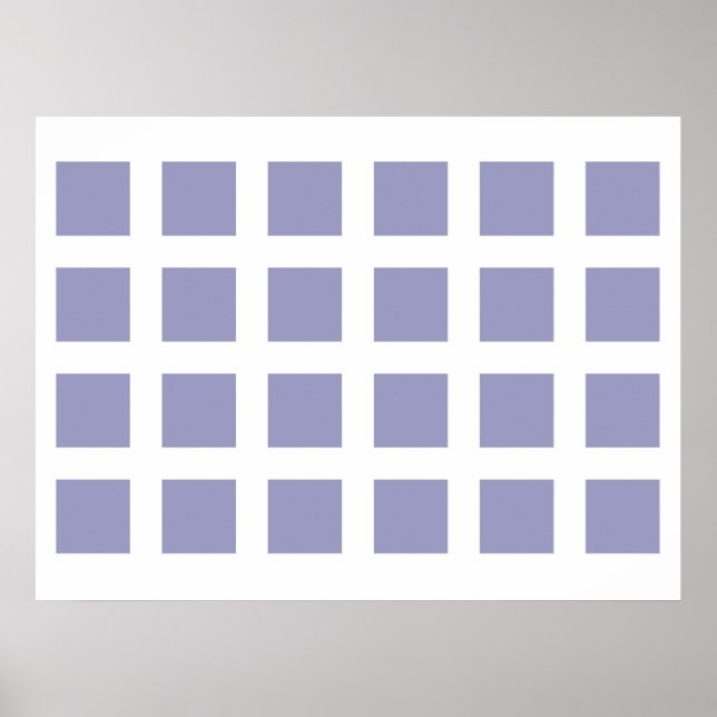 Affiches Illusion Optique Vanisant Points Bleu Clair Blanc (Devant)