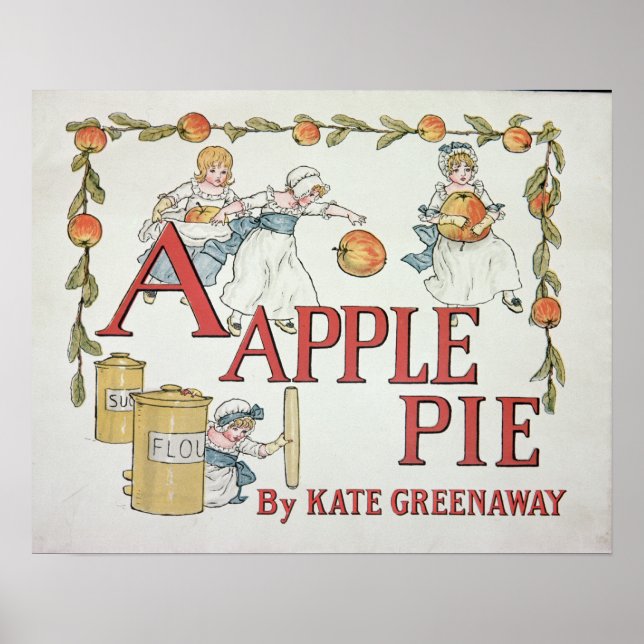 Affiches Illustration 'A' de 'Apple Pie Alphabet' (Devant)