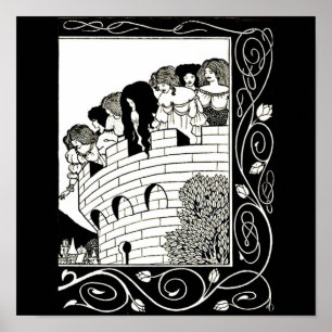 Affiches Illustration-Aubrey Beardsley 9 d'Affiche-Cru