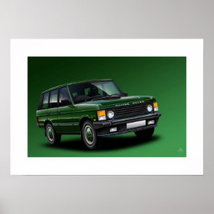 Affiches Illustration d'affiche de mode de Range Rover