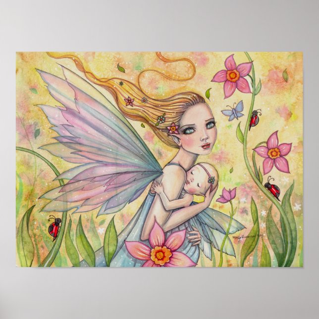 Affiches Illustration d'art fantastique de fée de la matern (Devant)