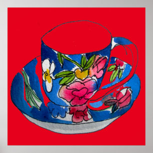 Affiches illustration d'art pédagogique vintage aquarelle