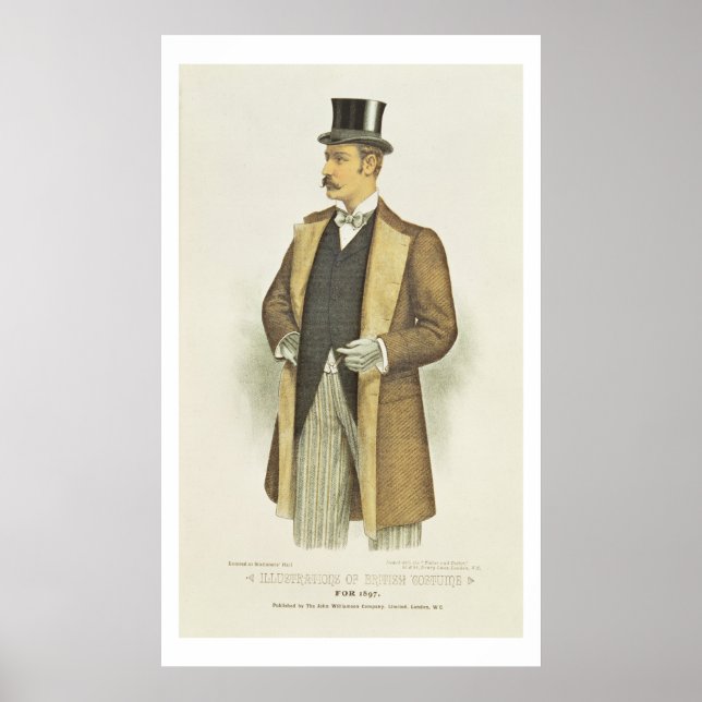 Affiches Illustration de British Costume, pub. by the John (Devant)