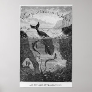 Affiches Illustration de couverture "20 000 lieues sous la