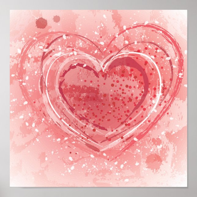 Affiches Illustration de la Saint Valentin (Devant)