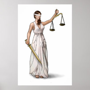 Affiches Illustration de Lady Justice