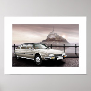 Affiches Illustration de l'affiche Citroen CX Prestige
