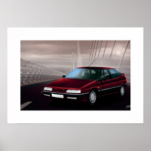 Affiches Illustration de l'affiche Citroen XM V6