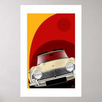 Affiches Illustration de l'affiche Triumph TR4A