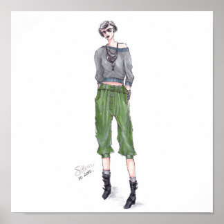 Affiches Illustration de mode