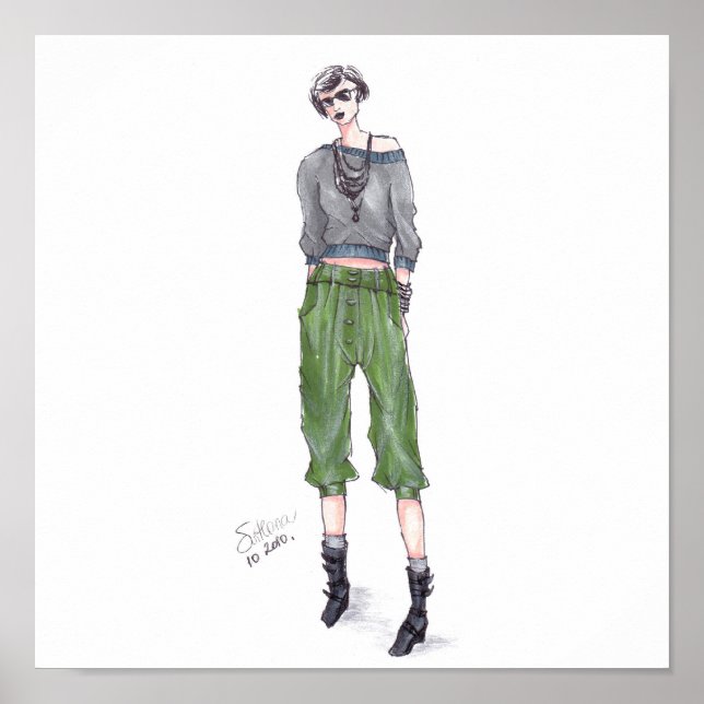 Affiches Illustration de mode (Devant)