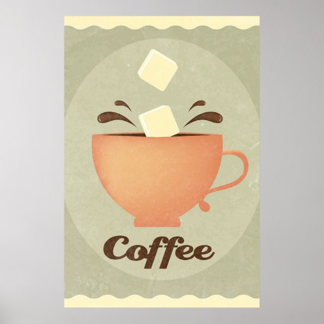 Affiches Illustration de tasse de café (Devant)