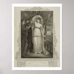 Affiches Illustration de "Troilus et de Cressida", acte