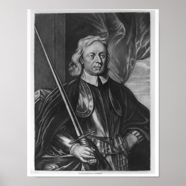 Affiches Illustration d'Oliver Cromwell (Devant)