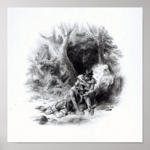 Affiches Illustration 'du bout des Mohicans